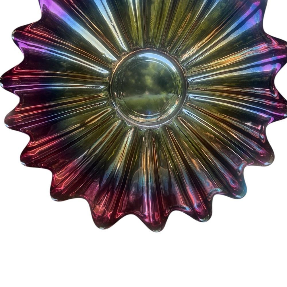 EVC~ Vintage Art Glass Celestial
Iridescent Carnival Federal